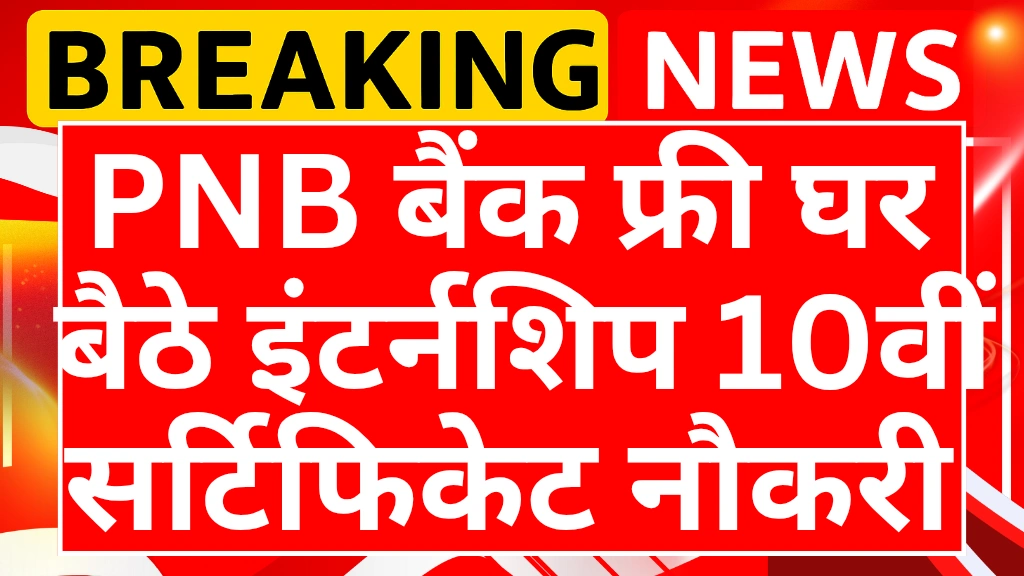 pnb-bank-free-internship with Certificate 2025